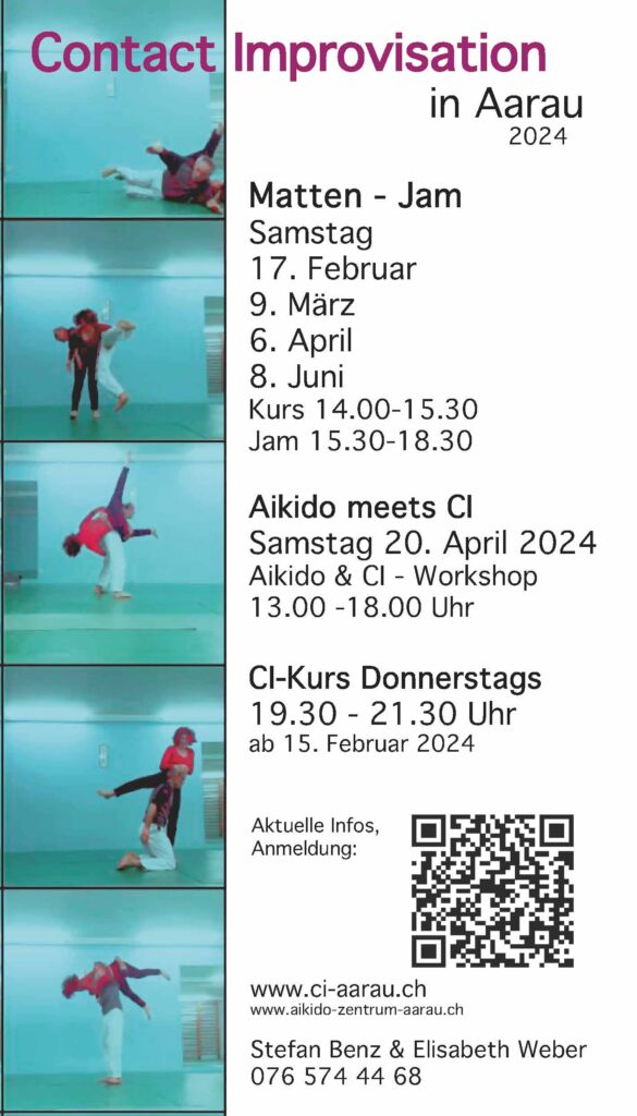 Contact Improvisation in Aarau auf den Matten 2024 1. Halbjahr
